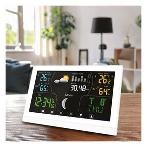 Solight TE110W - Meteostanice s barevným displejem 5V/2xAAA bílá
