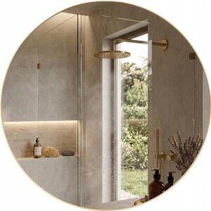 Zrcadlo SCENA LIVING nástěnné kulaté kovový rám 800 x 800 mm