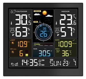Solight TE93WiFi - Profesionální meteostanice s LCD disp 5V/2xAA + 3xAAA Wi-Fi