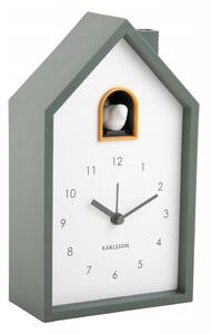 Nástěnné hodiny Karlsson zelené 12 cm