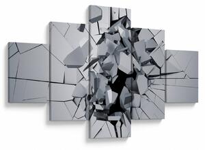 Obraz abstrakce 3D (125x70 cm)