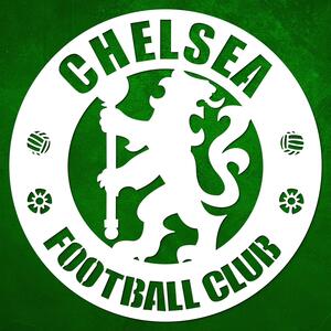 DUBLEZ | Dřevěné logo na zeď - Chelsea FC