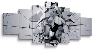 Obraz abstrakce 3D (210x100 cm)
