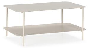 Krémový kovový konferenční stolek 58x90 cm Beatrix – MOME