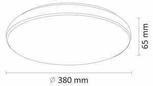 LED Stmívatelné stropní svítidlo DESERT LED/24W/230V s dálkovým ovladačem