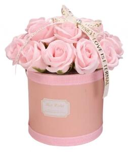 Ecarla - kytice vonných mýdlových květů v krabičce Flower Box BUK08R