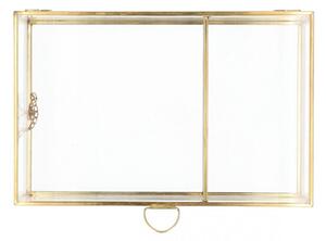 Šperkovnice GRAZIA zlatá 23x15x5 cm