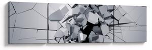 Obraz abstrakce 3D (170x50 cm)