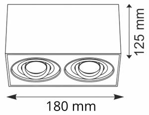 Bodové svítidlo HADAR Q2 2xGU10/10W/230V černá