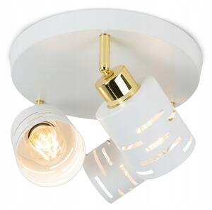 Stropní svítidlo Smartled bílé zlaté 3x E27 kovové 22 cm