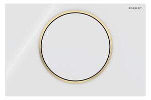 Geberit 115.758.KK.5 - Splachovací tlačítko Sigma10 24,6x16,4 cm bílá/zlatá