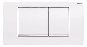 Geberit 115.899.KJ.1 - Splachovací tlačítko Twinline30 34x18,5 cm bílá/l. chrom