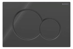 Geberit 115.770.DW.5 - Splachovací tlačítko Sigma01 Round 24,6x16,4 cm černá