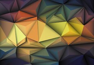 Fototapeta - Polygonální 3D abstrakce (245x170 cm)