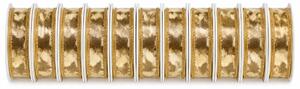 10x Stuha zlatá CELEBRATION GOLD lesklá 10x (15mm x 3m)