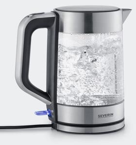Severin WK 3420 - Rychlovarná konvice 1,7 l 2200W/230V nerez/sklo