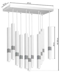LED Lustr na lanku CASTRO 11xG9/7W/230V