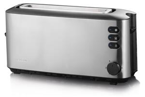 Severin AT 2515 - Topinkovač s dvěma otvory 1000W/230V nerez/černá