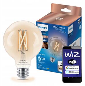 LED žárovka Philips Smart s viditelným spirálovým vláknem 7 W G95 E27