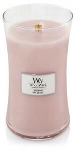 WoodWick Vonná svíčka sójová ROSEWOOD Velká 610g Dřevěný knot