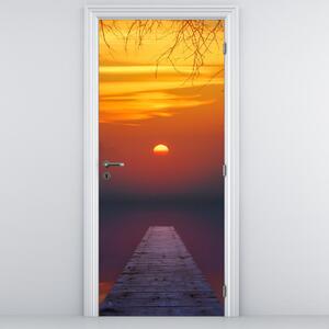 Fototapeta na dveře - Most při západu slunce (95x205cm)