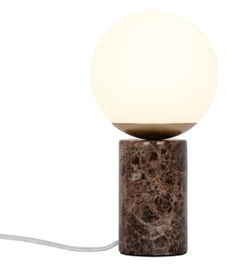 Stolní lampa Lilly Marble podstavec mramor, hnědá