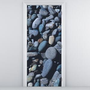 Fototapeta na dveře - Plážové oblázky (95x205cm)