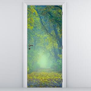 Fototapeta na dveře - Cesta lemovaná stromy (95x205cm)