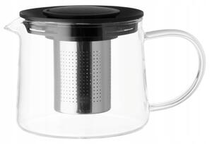 Skleněná konvice Maku 0,6 l bezbarvá, černá