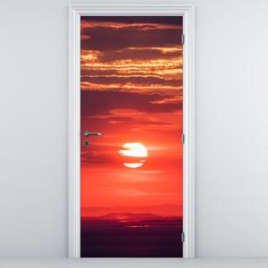Fototapeta na dveře - Barevné slunce (95x205cm)