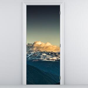 Fototapeta na dveře - Vrcholky velehor (95x205cm)