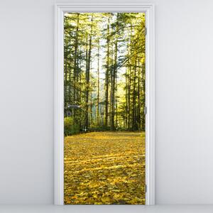 Fototapeta na dveře - Les na podzim (95x205cm)