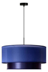 Duolla - Lustr na lanku NANTES 1xE27/15W/230V pr. 45 cm modrá/stříbrná