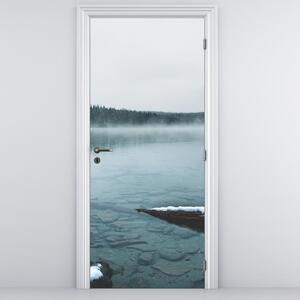Fototapeta na dveře - Ledové severské jezero (95x205cm)
