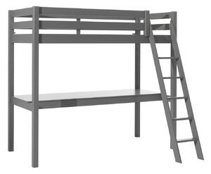 Patrová postel vyvýšená s psacím stolem Pino grey