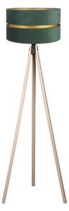 Duolla - Stojací lampa DUO 1xE27/60W/230V pr. 44 cm zelená/béžová
