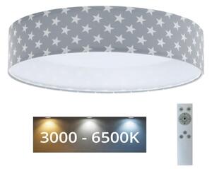 BPS Koncept LED Stmívatelné svítidlo GALAXY KIDS LED/24W/230V hvězdičky šedá/bílá + DO BS0554