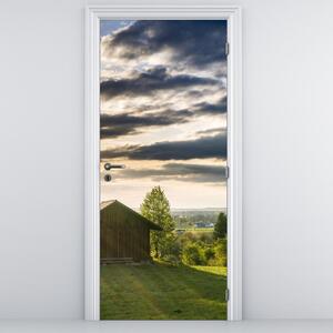 Fototapeta na dveře - Lesní chata (95x205cm)