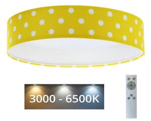 BPS Koncept LED Stmívatelné svítidlo GALAXY KIDS LED/24W/230V puntíky žlutá/bílá + DO BS0562