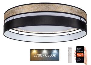 Belis LED Stmívatelné stropní svítidlo LIMA LED/36W/230V Wi-Fi Tuya + DO zlatá/černá BE0878