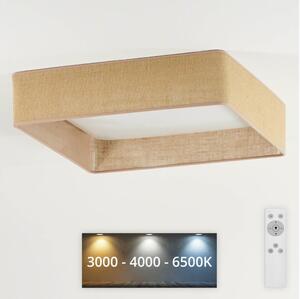 Brilagi - LED Stmívatelné svítidlo VELVET SQUARE LED/24W/230V + DO hnědá