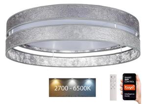 Belis LED Stmívatelné stropní svítidlo LIMA LED/36W/230V Wi-Fi Tuya + DO stříbrná BE0883