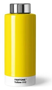 Žlutá cestovní nerezová lahev 630 ml - Pantone