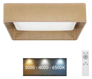 Brilagi - LED Stmívatelné svítidlo VELVET SQUARE LED/24W/230V + DO hnědá