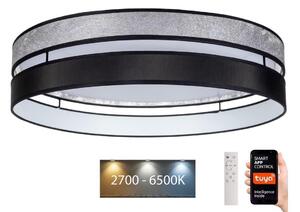 Belis LED Stmívatelné stropní svítidlo LIMA LED/36W/230V Wi-Fi Tuya+ DO černá/stříbrná BE0881