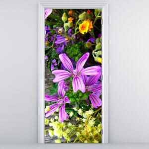 Fototapeta na dveře - Luční květiny (95x205cm)