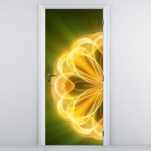 Fototapeta na dveře - Žluté květiny (95x205cm)