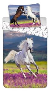 Bavlněné dětské povlečení na jednolůžko 140x200 cm Horse "Meadow" – Jerry Fabrics