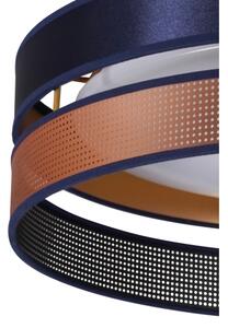 Duolla-LED Stropní svítidlo ROLLER DUO SHINY LED/24W/230V pr. 45 cm modrá/měděná