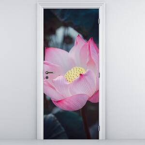 Fototapeta na dveře - Růžové květiny (95x205cm)